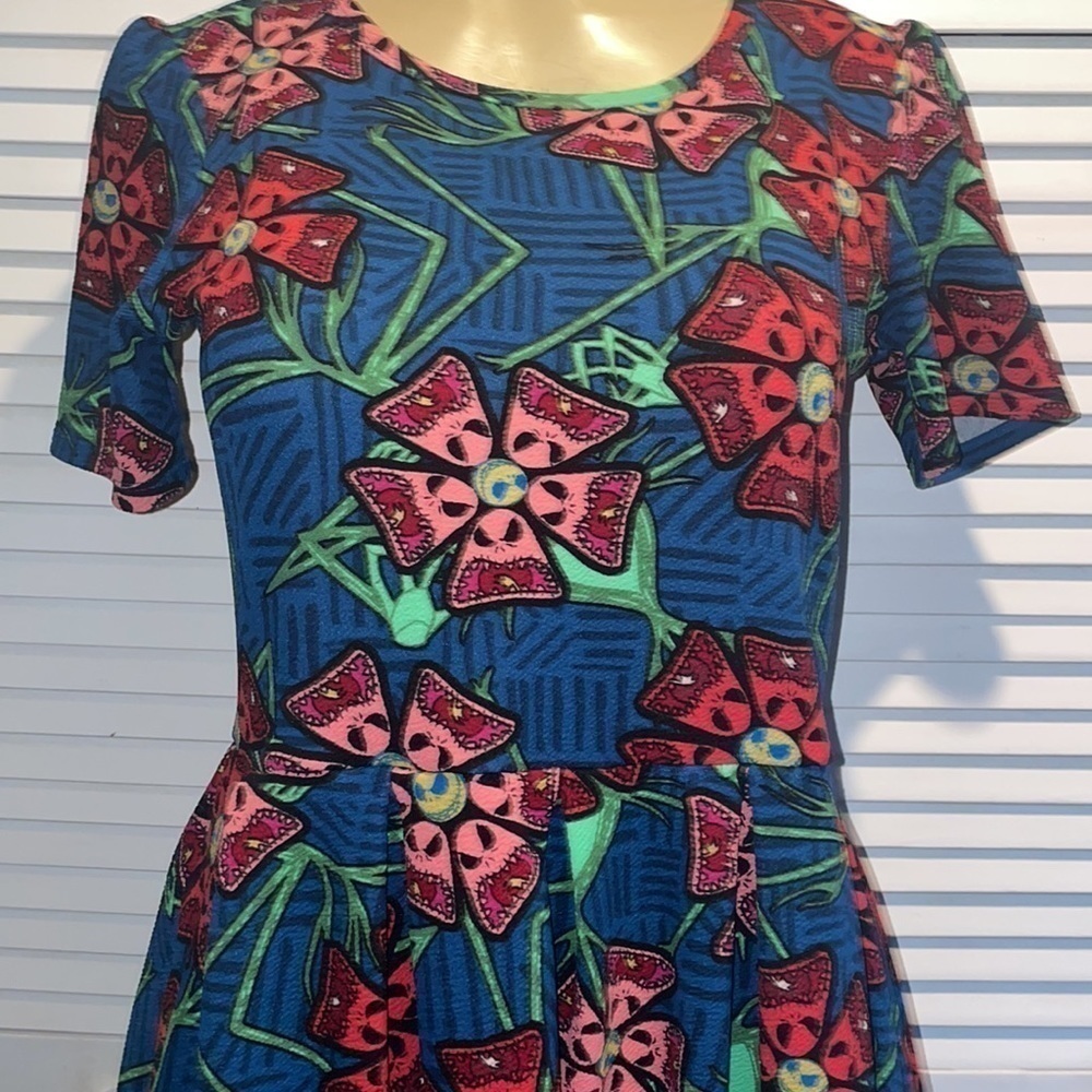 LuLaRoe Amelia Disney Nightmare Before Christmas Dress - Picture 5 of 8